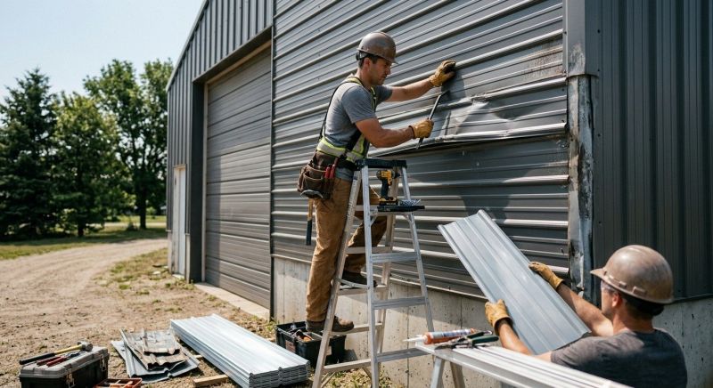 Our team working on Siding Service projects in Cobb County, GA