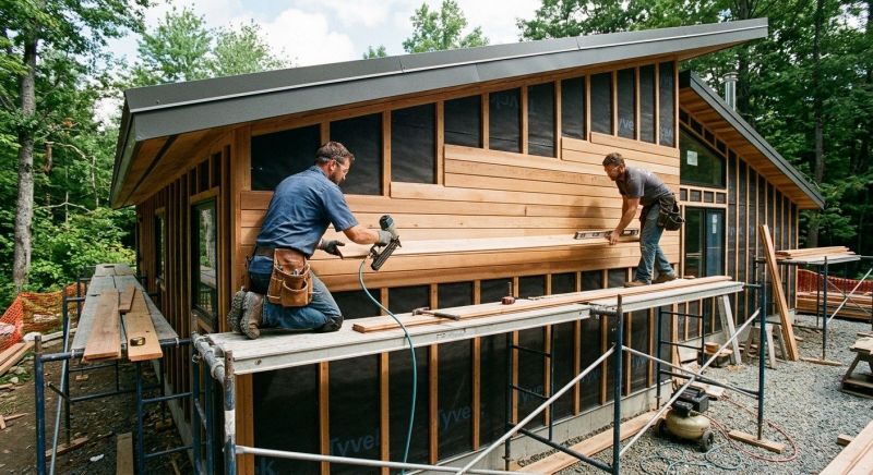 Cedar Cladding Installation in Cobb County, GA