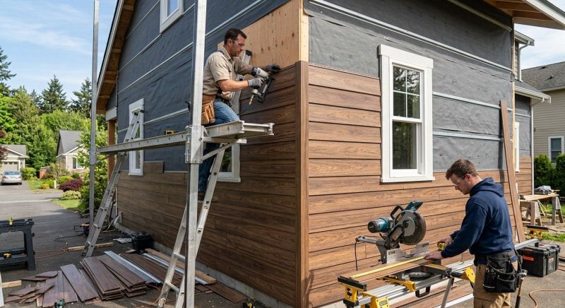 Faux Wood Siding Installation in Alpharetta, GA