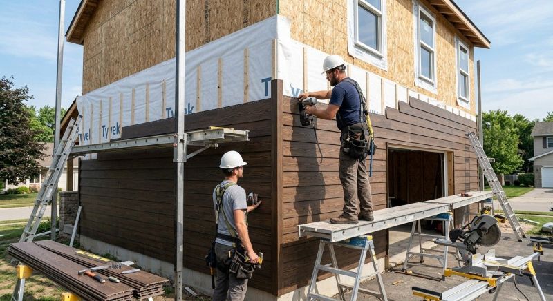 Faux Wood Siding Installation in Cobb County, GA