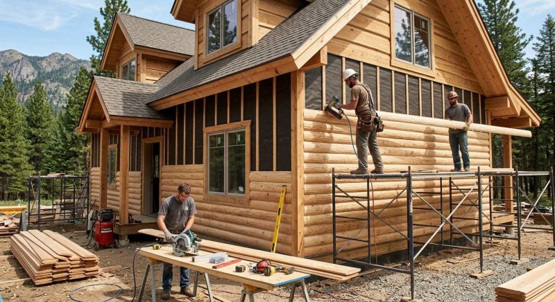 Log Siding Installation in Dekalb County, GA