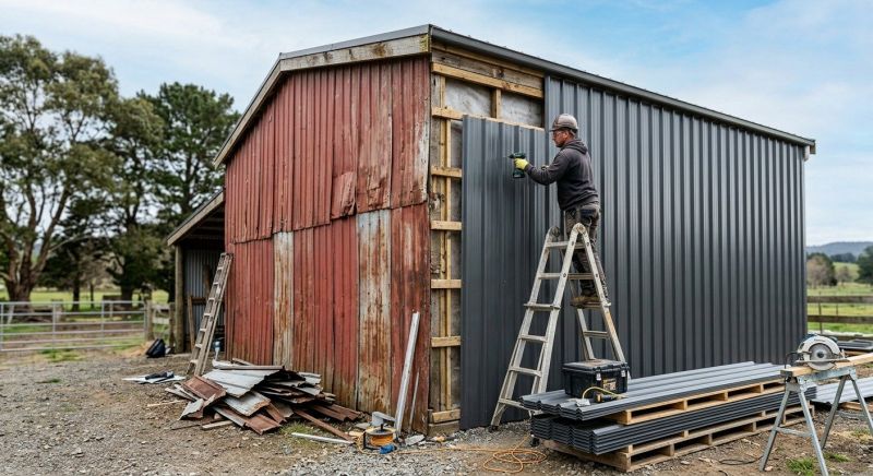 Metal Barn Siding Installation in Cobb County, GA