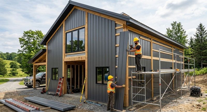 Metal Barn Siding Installation in Cobb County, GA