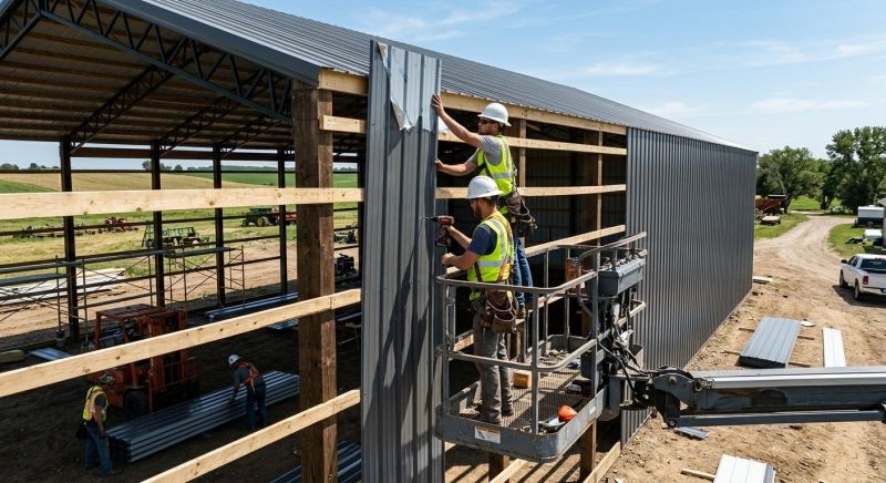 Metal Barn Siding Installation in Cobb County, GA