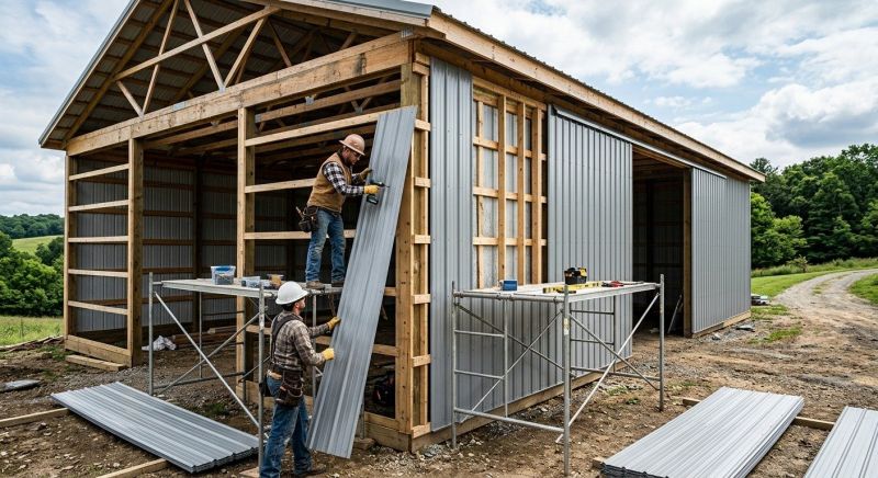 Metal Barn Siding Installation in Cobb County, GA
