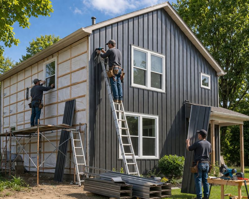 Sheet Metal Siding Replacement in Cobb County, GA