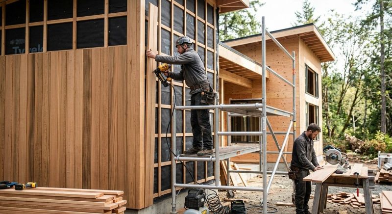 Wood Cladding Installation in Decatur, GA